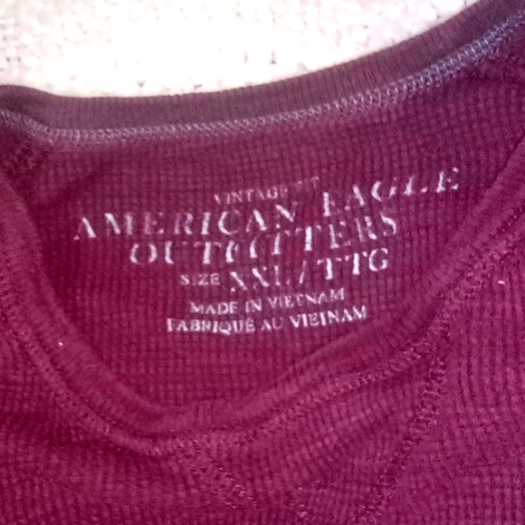 2XXL American Eagle Outfitters cuffed sweater Maroon in color - Picture 2 of 2